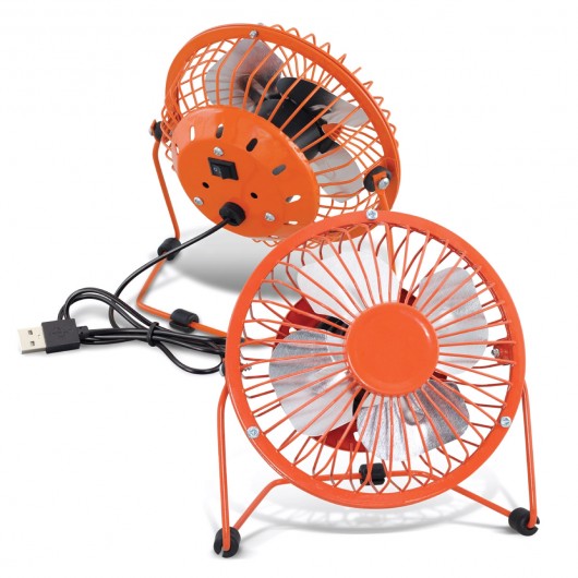 Promotional Desk Fans Orange